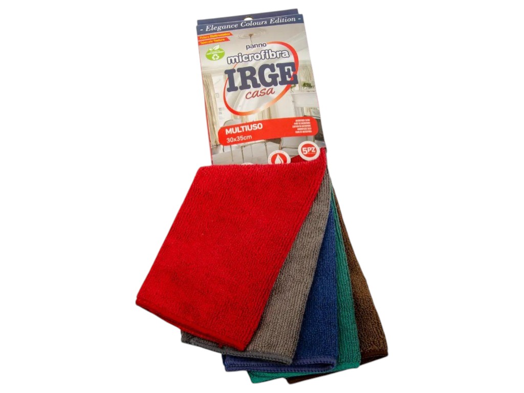 Салфетки Irge Elegance Colours, универсальные, микрофибра, 30×35см (цена за 5шт)