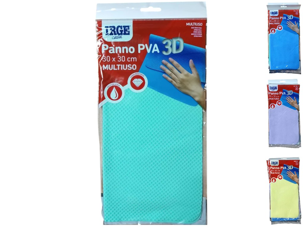 Салфетка Irge Triplete, PVA, многоразовая, повышенное водопоглощение, 30×30см (цена за 1шт)