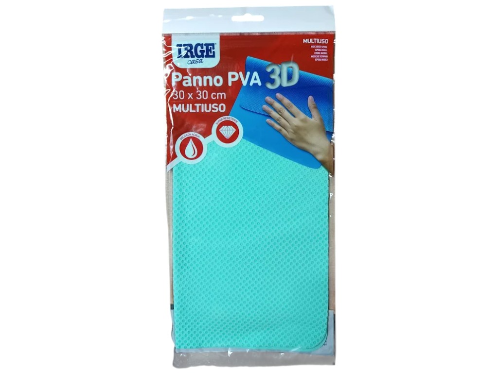 Салфетка Irge Triplete, PVA, многоразовая, повышенное водопоглощение, 30×30см (цена за 1шт)