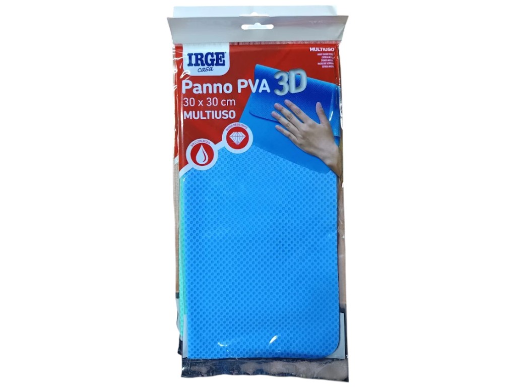 Салфетка Irge Triplete, PVA, многоразовая, повышенное водопоглощение, 30×30см (цена за 1шт)