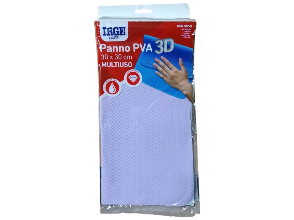 Салфетка Irge Triplete, PVA, многоразовая, повышенное водопоглощение, 30×30см (цена за 1шт)