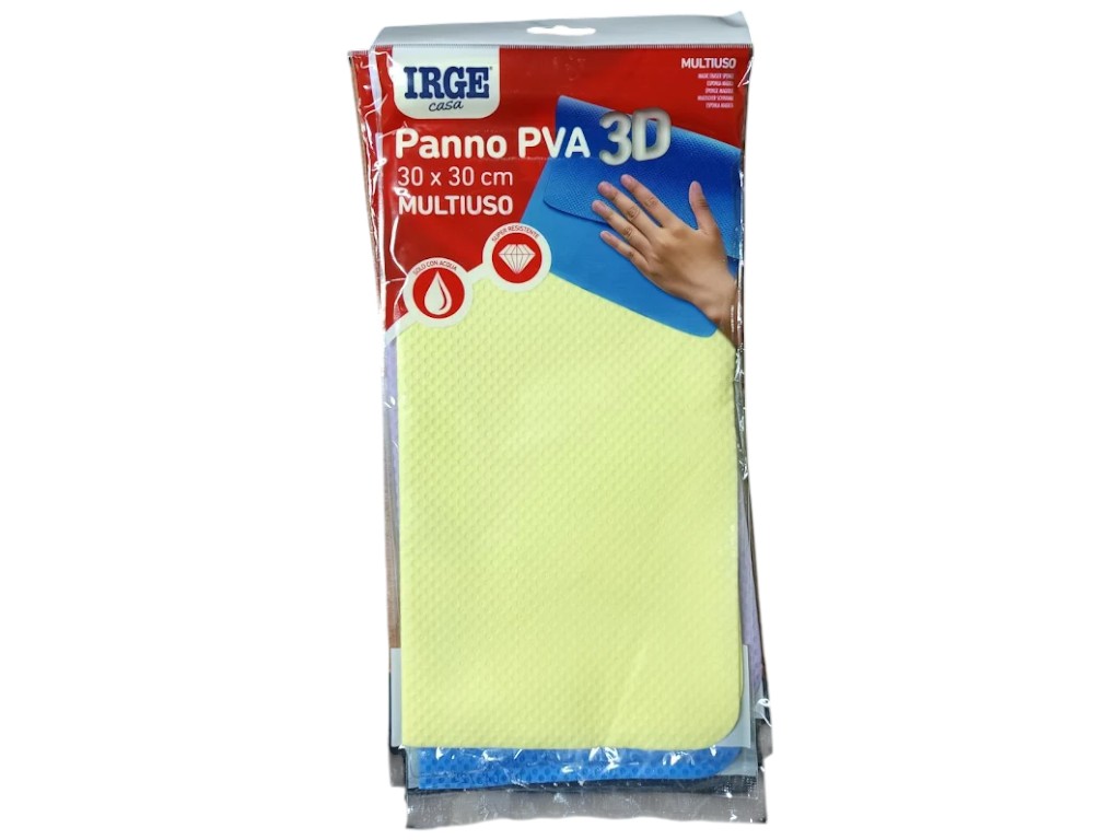 Салфетка Irge Triplete, PVA, многоразовая, повышенное водопоглощение, 30×30см (цена за 1шт)