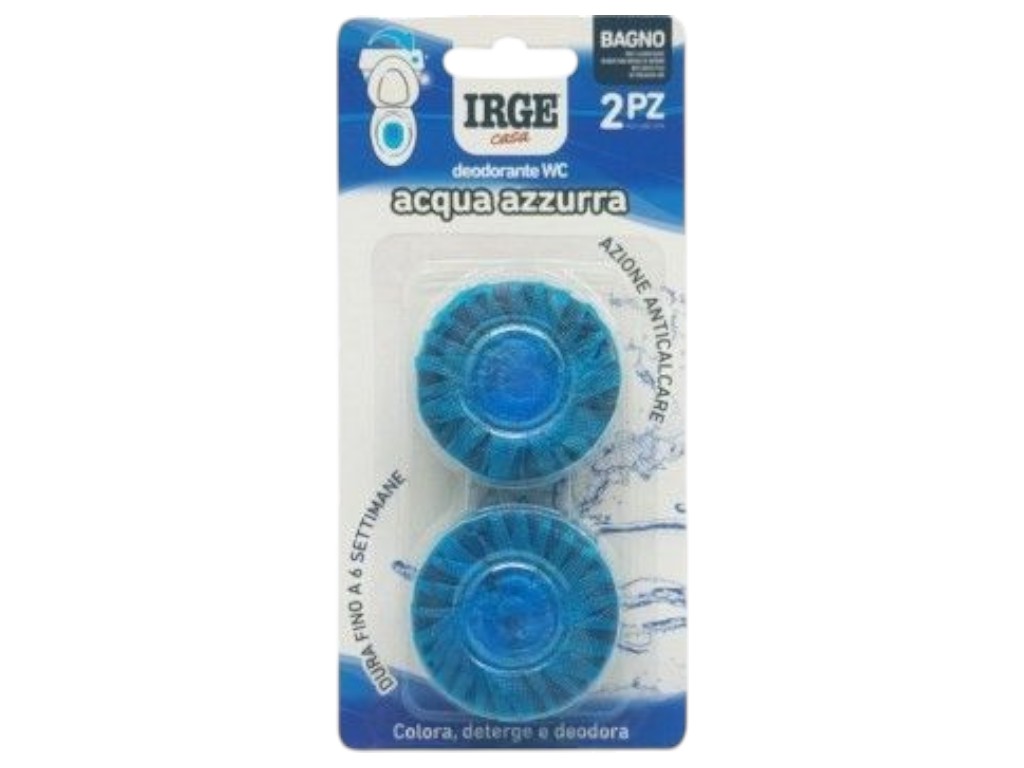 Таблетки Irge для зливного бачка blue water, 2 штуки