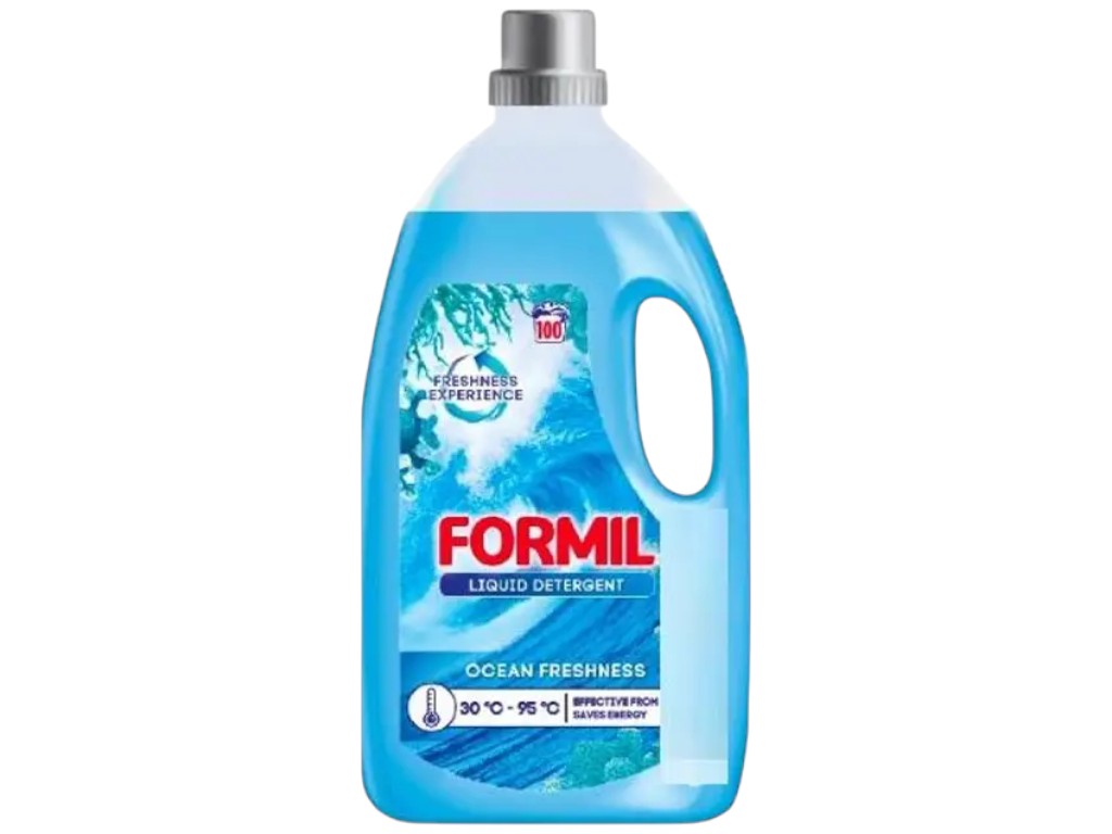 Гель для стирки белого белья Formil White Ocean Freshness, концентрированный, 100 циклов, 5л