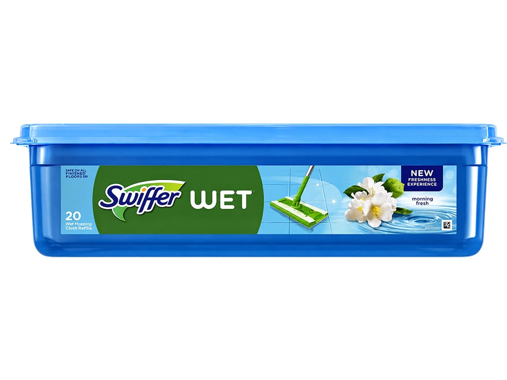 Сменные влажные салфетки для швабры Swiffer Wet Citrus Fresh с ароматом лимона, 20 шт