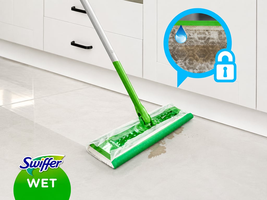 Сменные влажные салфетки для швабры Swiffer Wet Citrus Fresh с ароматом лимона, 20 шт