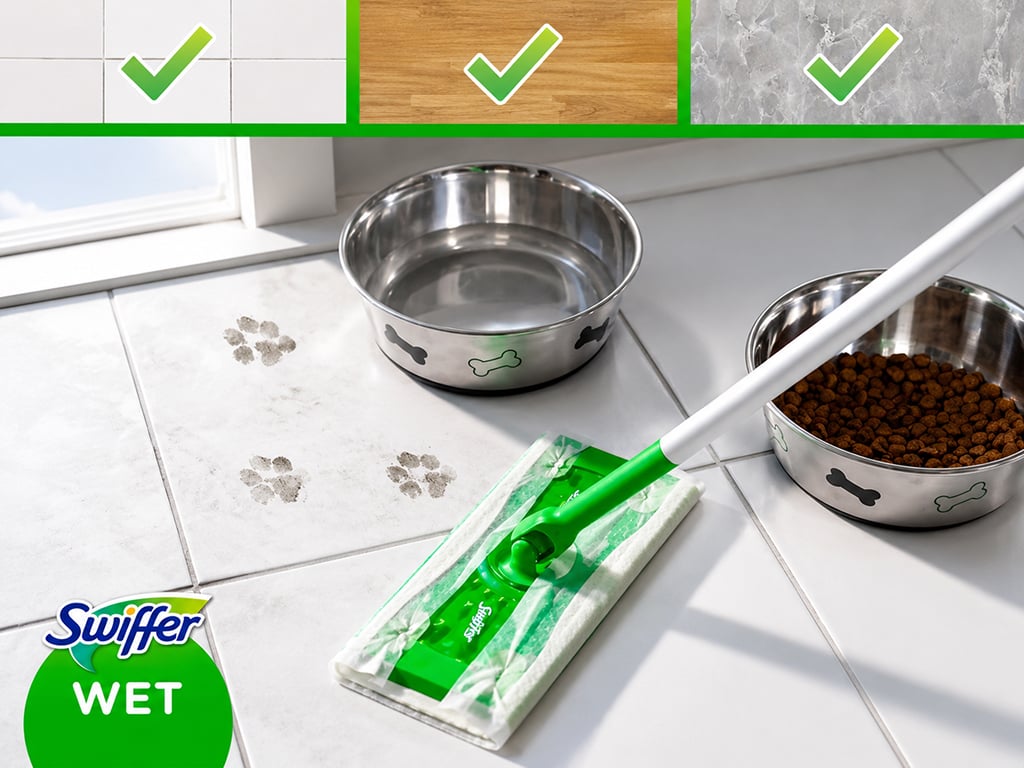 Сменные влажные салфетки для швабры Swiffer Wet Citrus Fresh с ароматом лимона, 20 шт