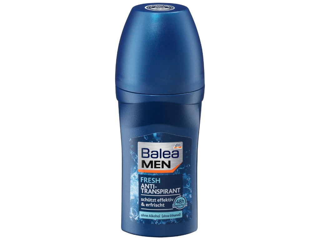 Дезодорант роликовый Balea fresh, мужской, до 48 часов, без спирта, 50 мл