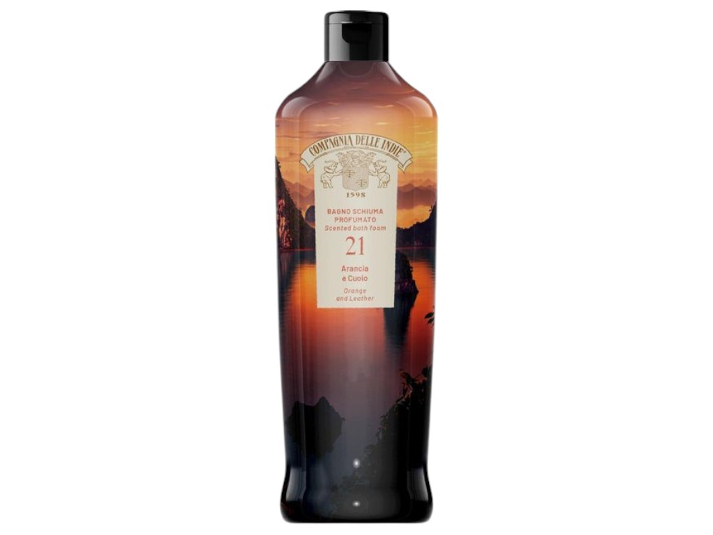 Гель-піна Compagnia delle Indie 2в1, arancia e cuoio, екстракти алое та мальви, 500 мл