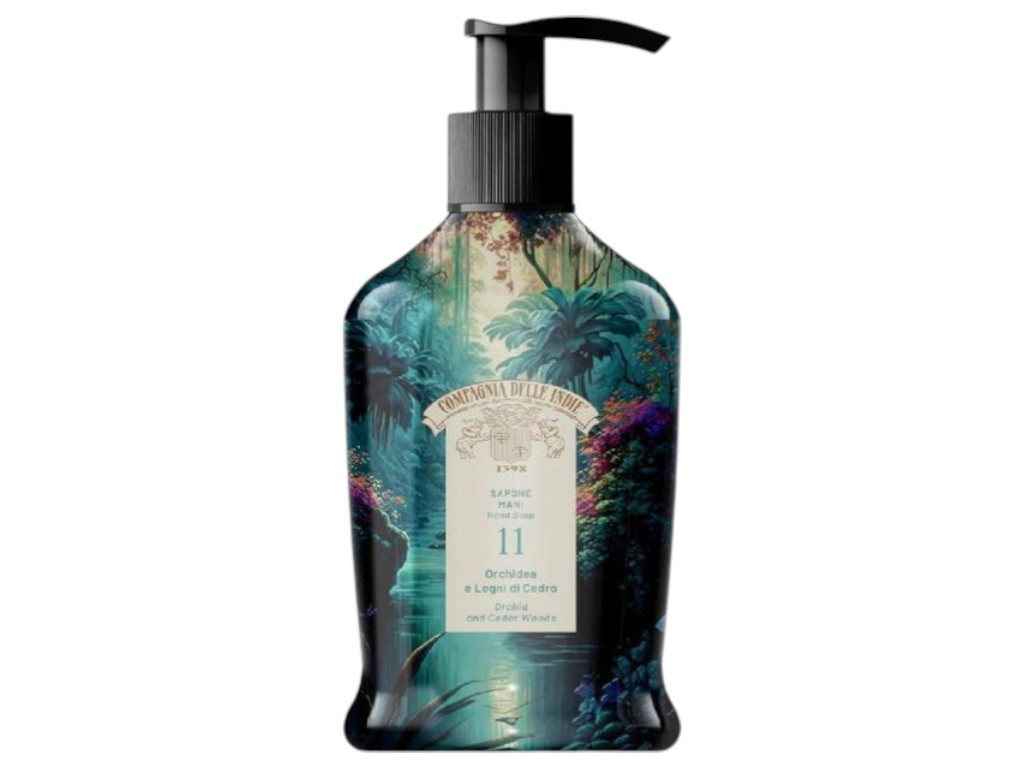 Жидкое мыло Compagnia Delle Indie 11 orchidea e legni di cedro, аромат орхидеи и кедра, 300 мл