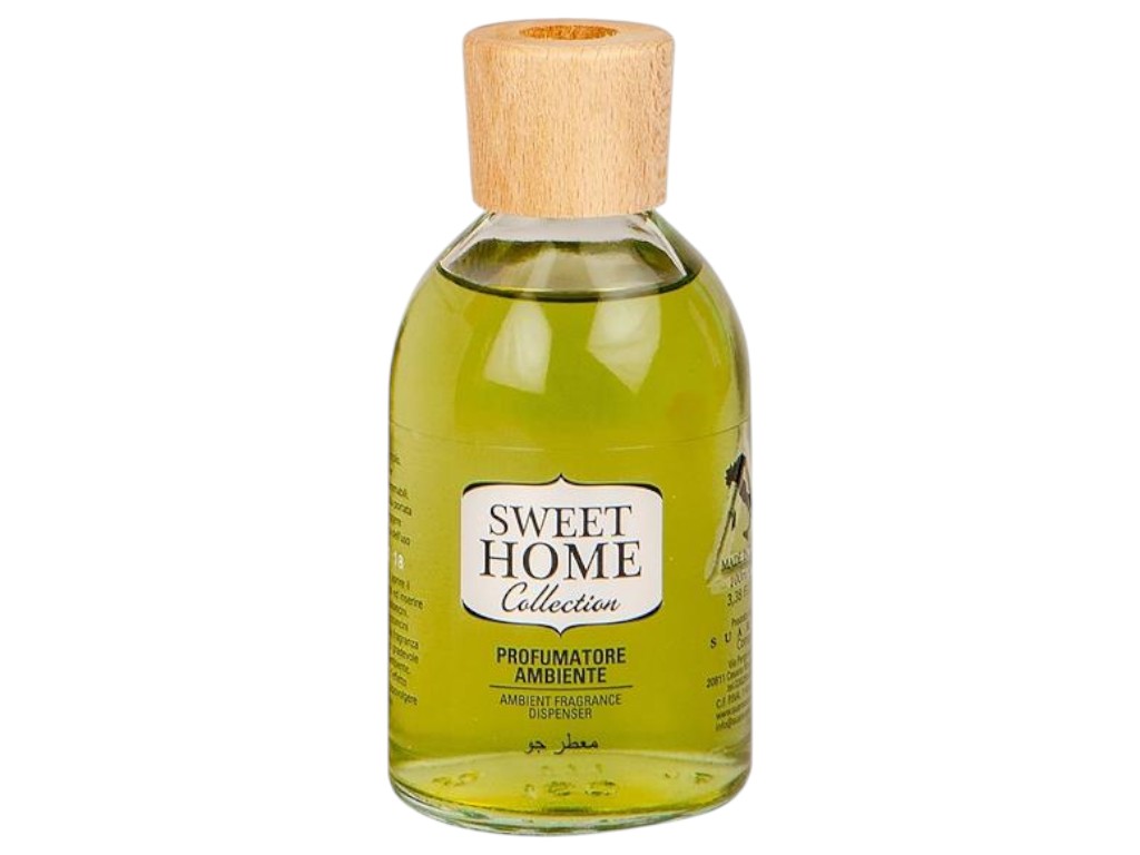 Аромадиффузор Sweet Home Green Tea & Hemp, с палочками, аромат зеленый чай и конопля, 100мл