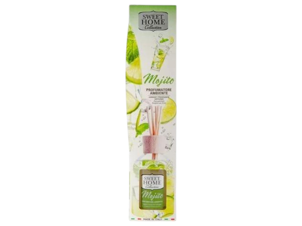 Аромадиффузор Sweet Home Cocktail, с палочками, аромат Мохито, 100мл