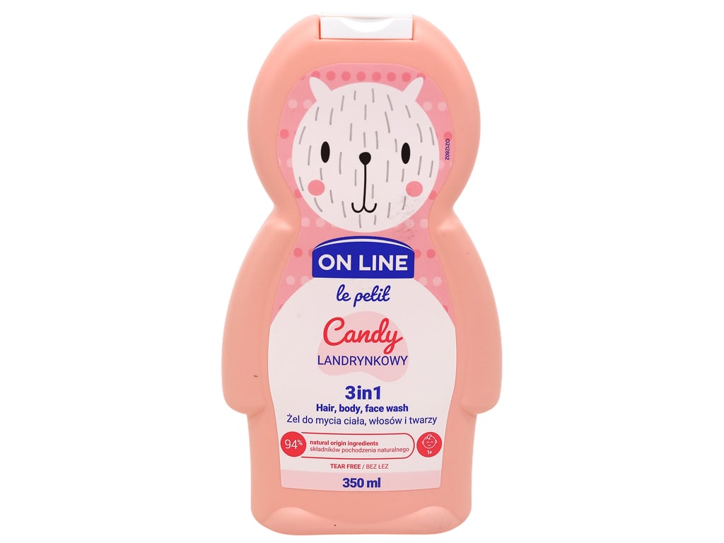 Дитячий гель для миття волосся, тіла та обличчя On Line Le Petit Candy 3 в 1, 350 мл