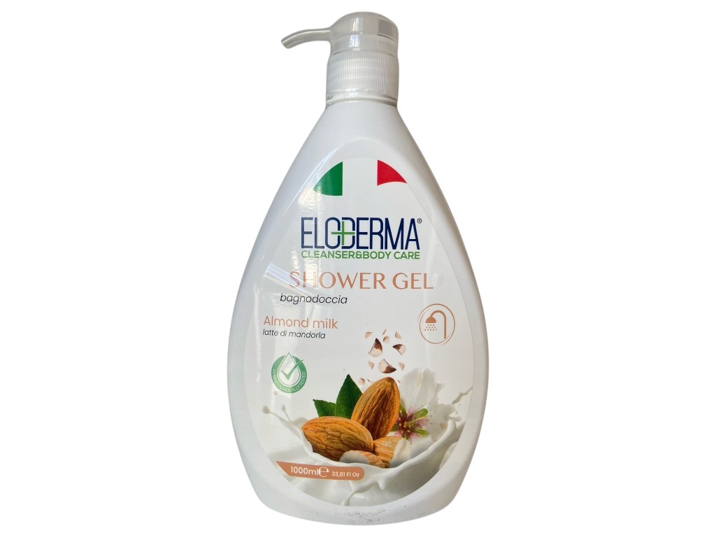 Гель для душа Eloderma Almond Milk, универсальный, аромат миндаль, 1000мл