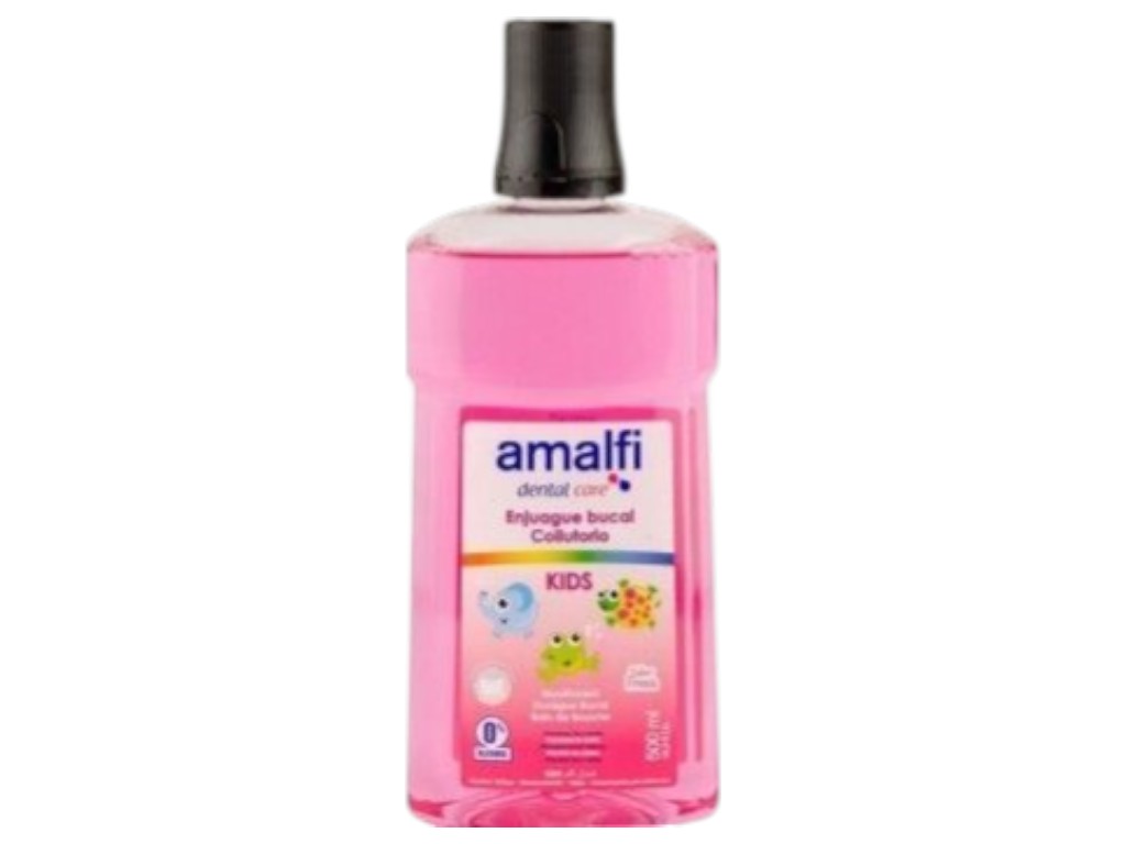 Ополаскиватель для рта Amalfi детский, с фтором, для зубной эмали, 500 мл