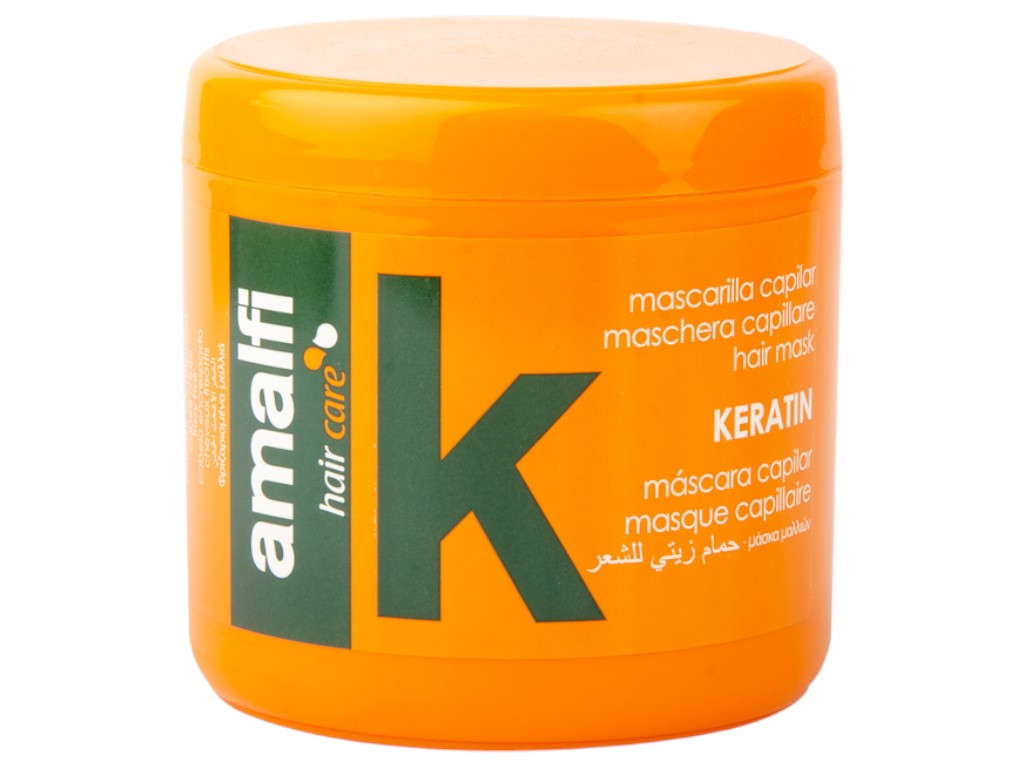 Маска для волосся Amalfi Keratin, для блиску, відновлення та живлення, без силікону, 500 мл