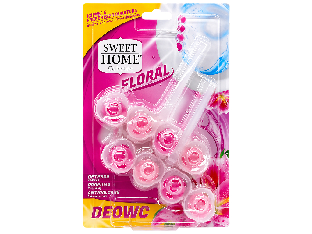 Набор туалетных блоков Sweet Home Floral для унитаза, цветочный аромат, 2×50г, 2шт, (цена за набор)