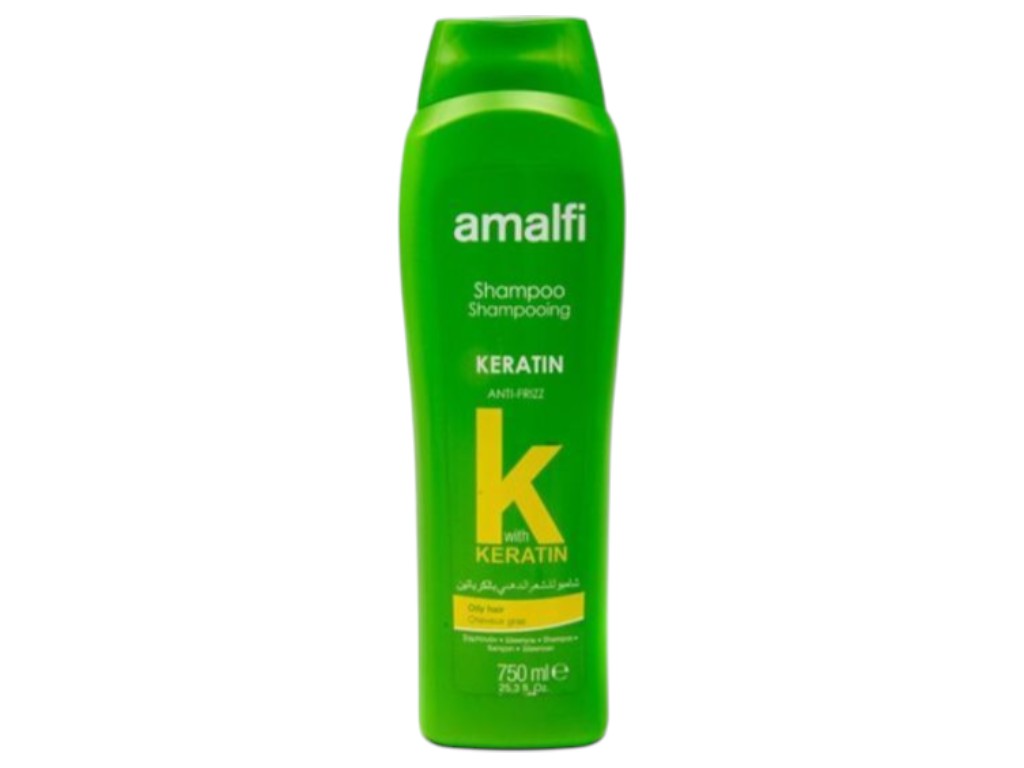 Шампунь Amalfi keratin, для жирных волос, с кератином, 750 мл