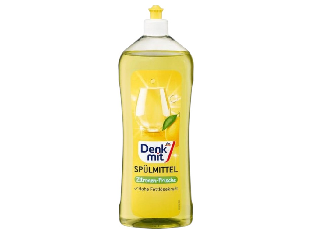 Средство для мытья посуды Denkmit Zitronen Frische, с ароматом лимона, 1л