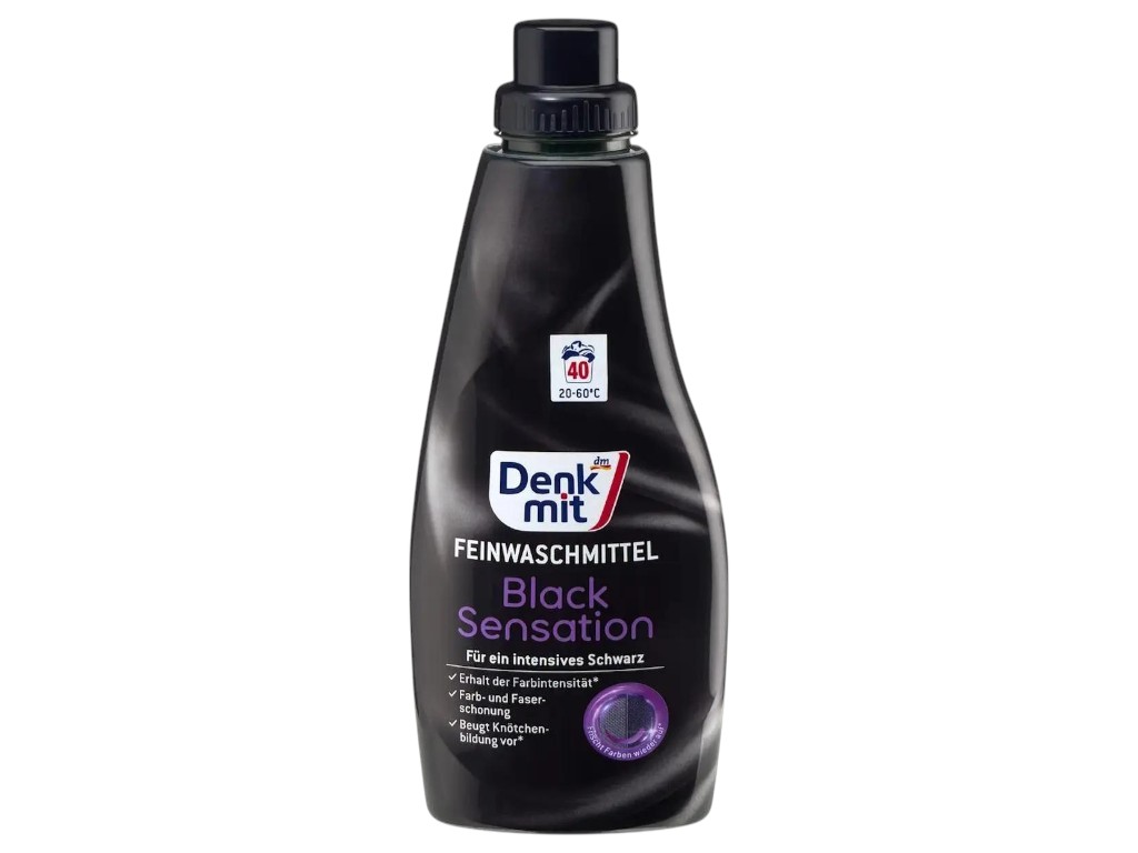 Средство для стирки черной и темной одежды Denkmit Black Sensation, с ароматом свежести, 1л