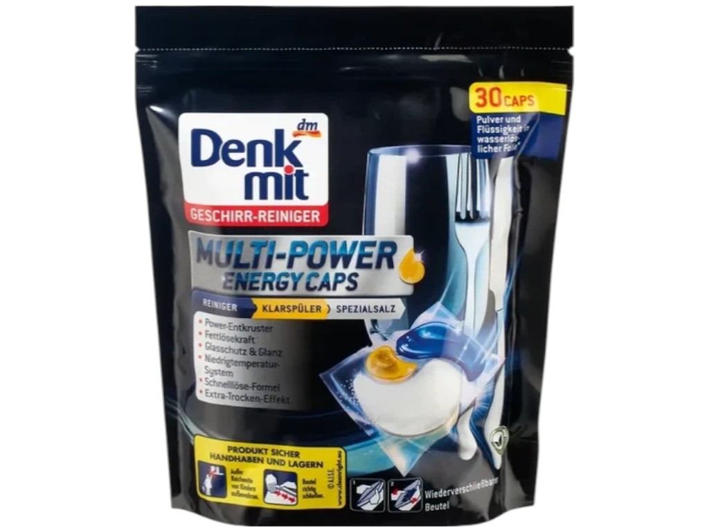 Капсулы для посудомоечной машины Denkmit Multi Power Energy Caps, 462г, 30шт