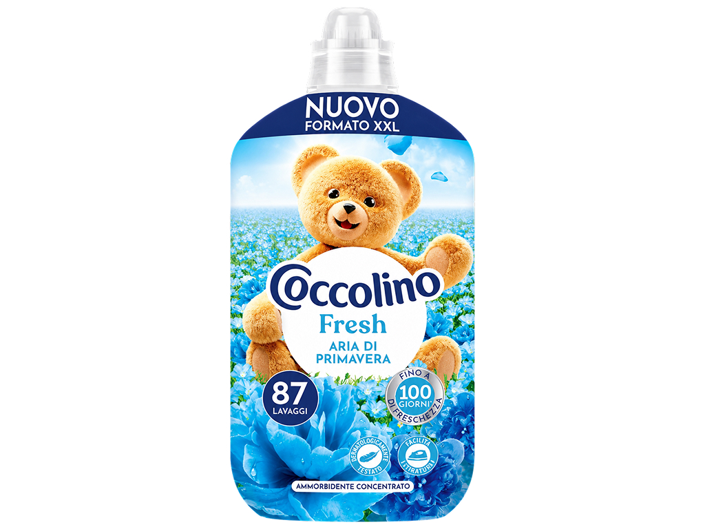 Кондиціонер для білизни Coccolino Fresh Aria di Primavera з ароматом весняної свіжості, 1,85л