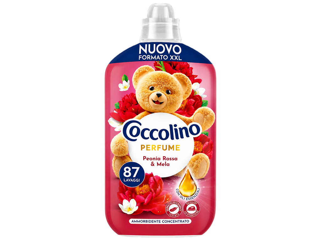 Кондиціонер для білизни Coccolino Perfume Peonia Rossa &amp; Mela, 87 прань, 1,85л