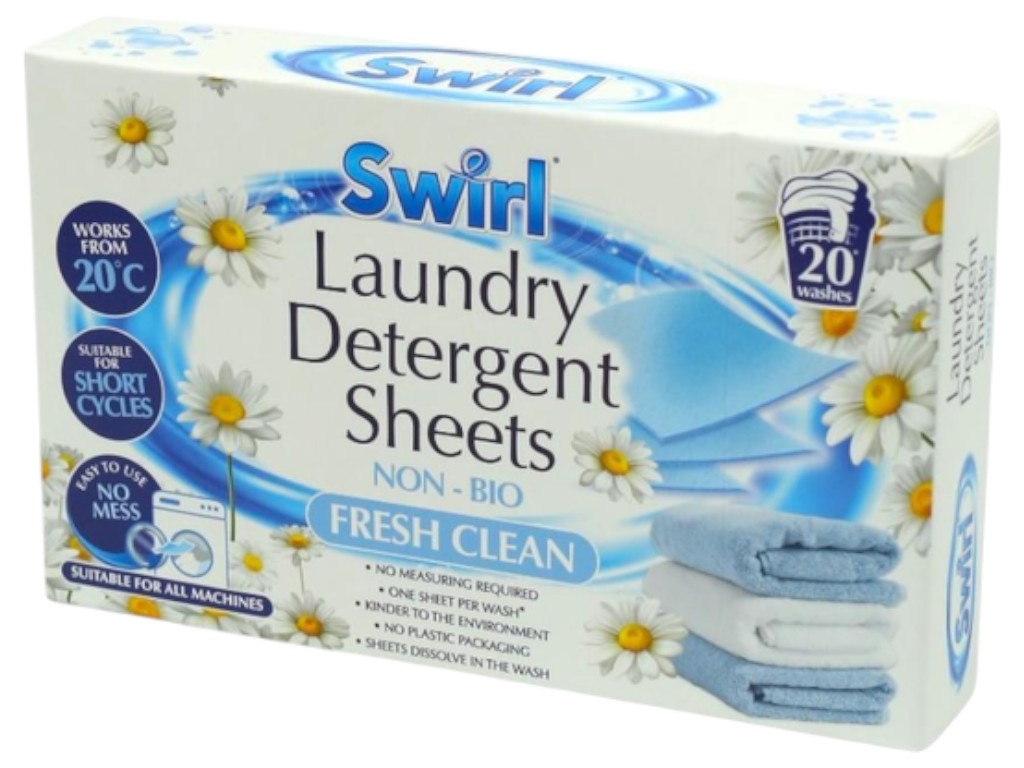 Порошкові листи Swirl універсальні свіжість, 20 шт.