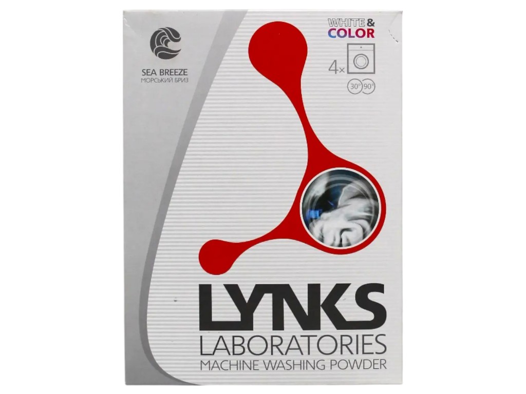 Порошок Lynks Laboratories Морський бриз Color для прання кольорової білизни, 400 г, 4 прання