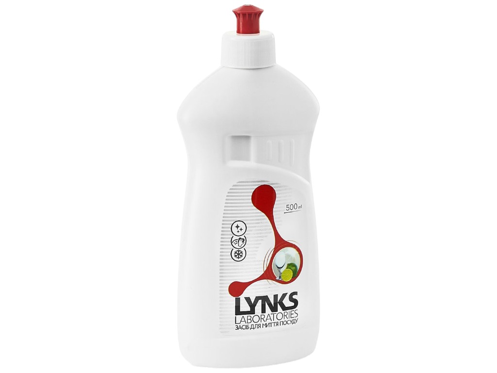Засіб для миття посуду Lynks Laboratories високоефективний, з екстрактом лайма, 500мл