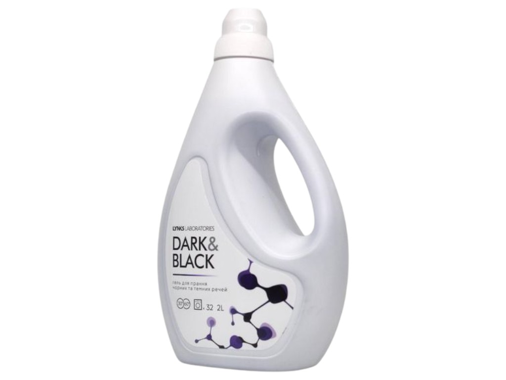 Гель для стирки Lynks laboratories black, для чёрного и тёмного белья, 32 стирки, 2000 мл