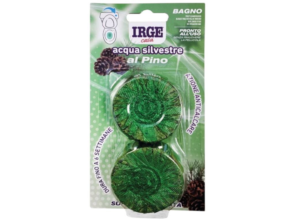 Таблетки для сливного бачка Irge Casa Acqua Silvestre al Pino, аромат сосна, 2×50г