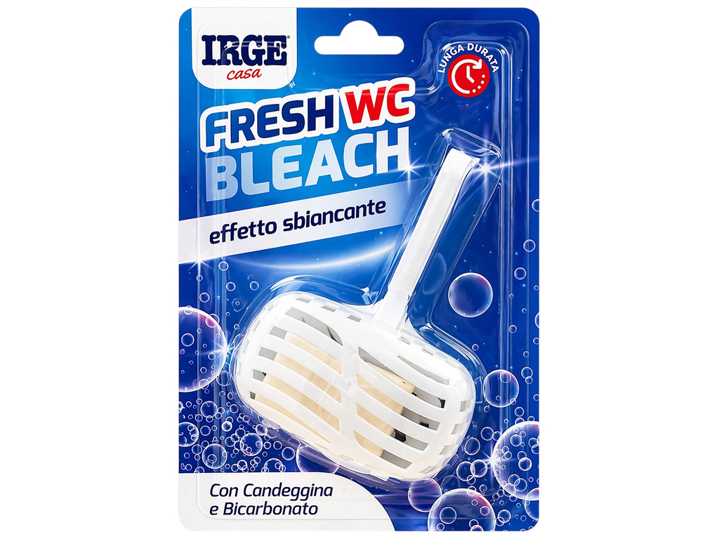 Блок для унітазу IRGE Fresh WC Bleach, що відбілює, з хлором та бікарбонатом, 1шт