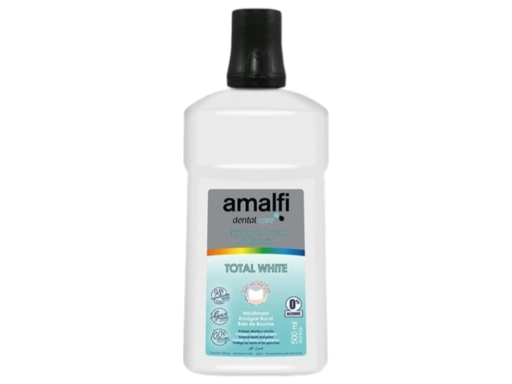 Ополіскувач для рота Amalfi whitening, без спирту, м'ята, 500 мл