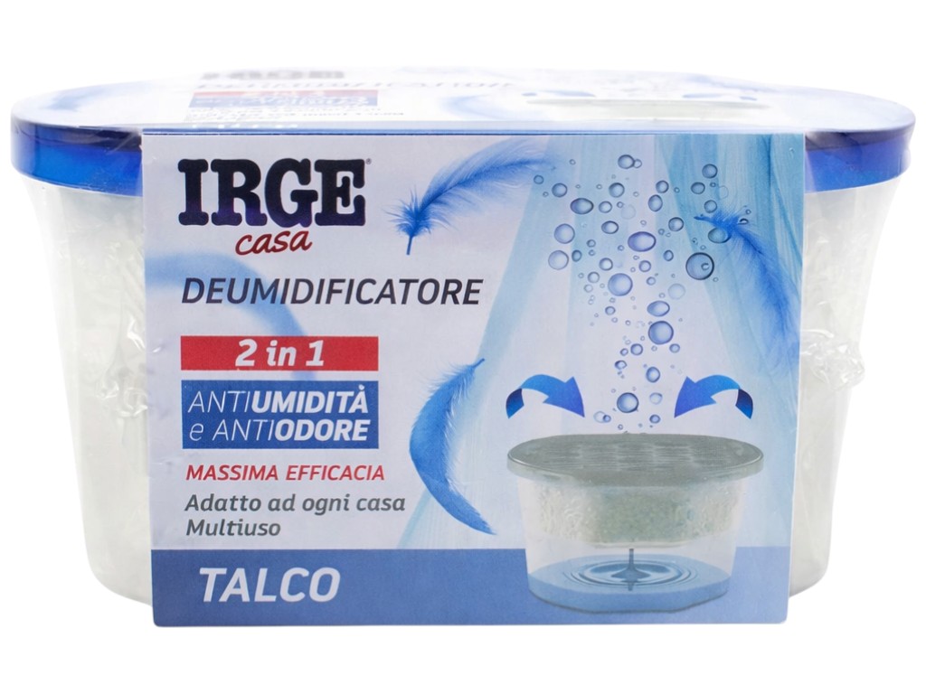 Поглотитель запаха и влаги Irge 2 in 1, аромат talko (пудра), 400мл