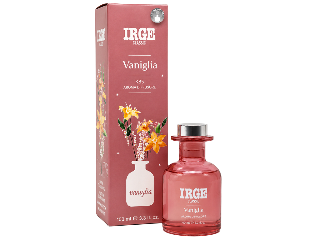 Аромадиффузор для дома IRGE Classic Vaniglia, с палочками, запах ванили, 100 мл Аромадиффузор для дома IRGE Classic Vaniglia, с палочками, запах ванили, 100 мл