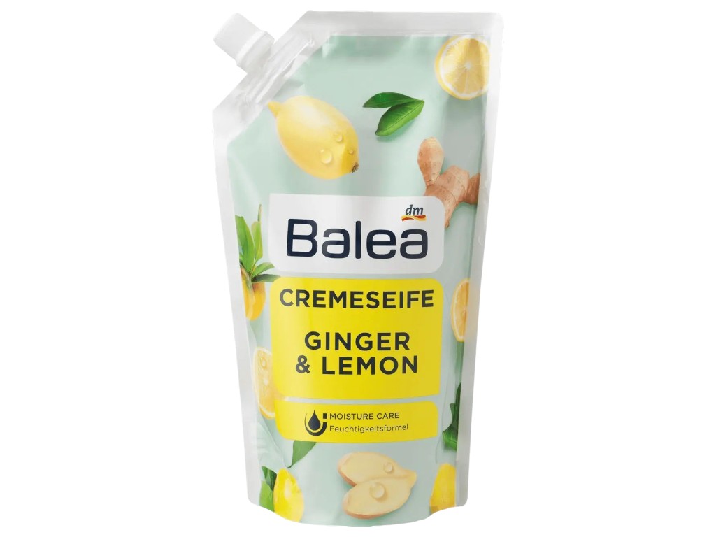 Мыло жидкое Balea ginger & lemon, запаска, аромат имбирь и лимон, 500 мл