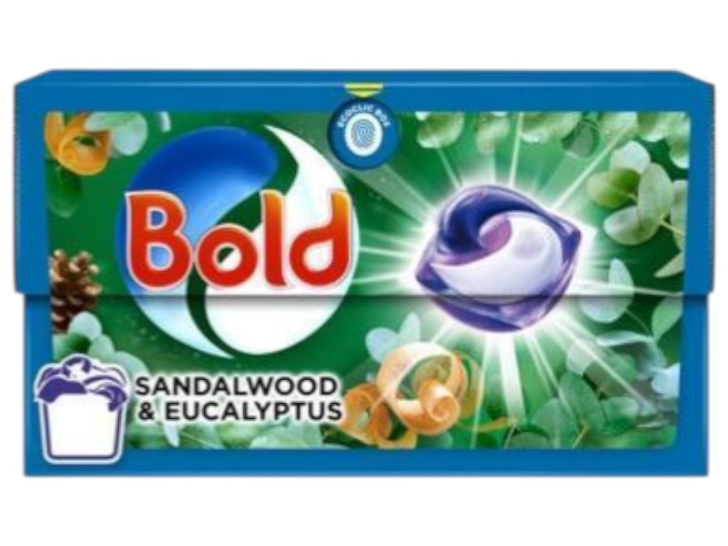 Капсулы для стирки Bold all in 1, sandal wood&eucalyptus, 25 стирок, для всех типов белья
