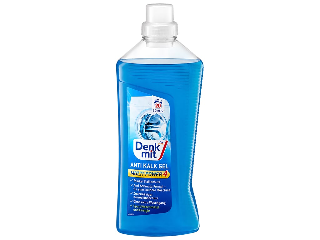 Гель против накипи для стиральных машин Denkmit Anti Kalk Gel Multi-Power 4, 20 стирок, 1 л