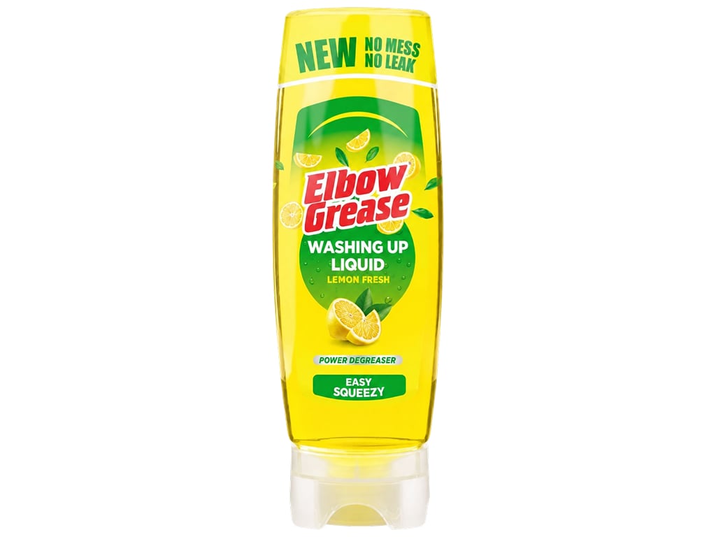 Концентрований засіб для миття посуду Elbow Grease Washing Up Liquid Lemon Fresh, 450мл