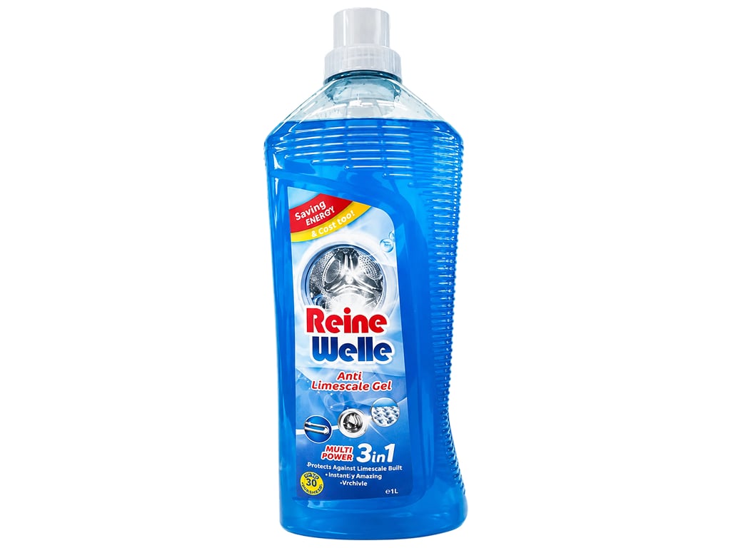 Гель против накипи для стиральных машин Reine Welle Anti Limescale Gel 3in1, 1 л Гель против накипи для стиральных машин Reine Welle Anti Limescale Gel 3in1, 1 л