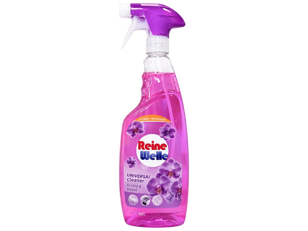 Универсальное средство для очистки Reine Welle Orchid & Violet с ароматом орхидеи и фиалки, 750 мл Универсальное средство для очистки Reine Welle Orchid & Violet с ароматом орхидеи и фиалки, 750 мл