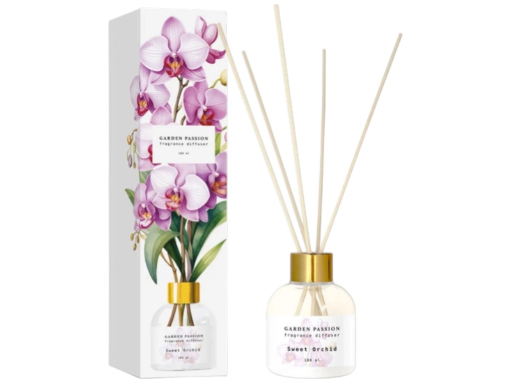 Аромадифузор Garden Passion Sweet Orchid, скло, аромат орхідея, 100мл