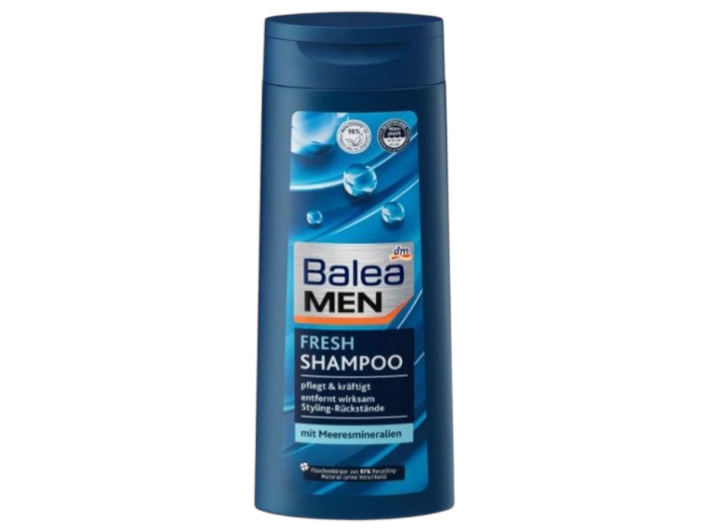 Шампунь Balea Men Fresh, з кофеїном та морськими мінералами, 300 мл 82088