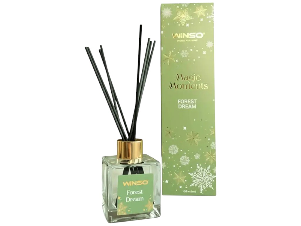 Аромадиффузор Winso Magic Moments, стекло, дерево, аромат лесной, 100мл
