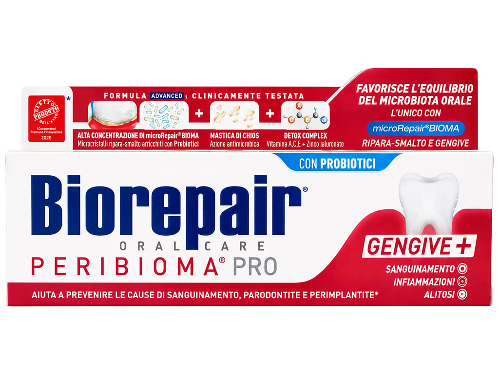 Зубна паста Biorepair Peribioma Pro для догляду за ясен без фтору, 75 мл