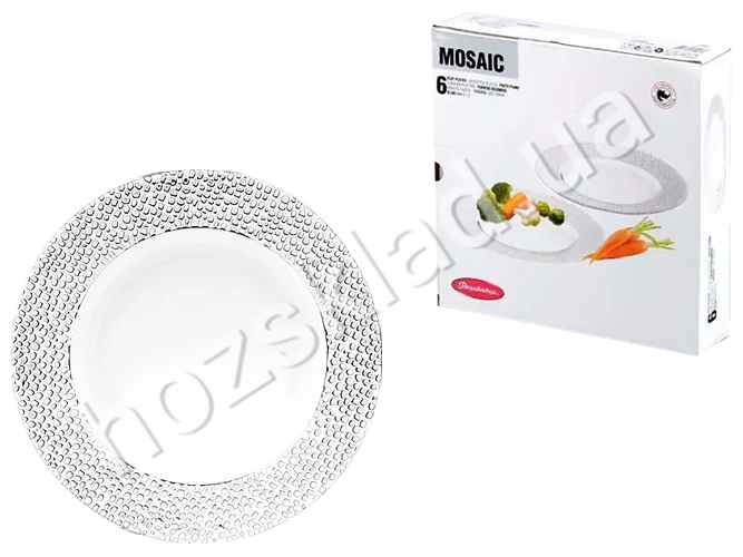 Набір тарілок обідніх Pasabahce Mosaic D24см (ціна за набір 6шт)