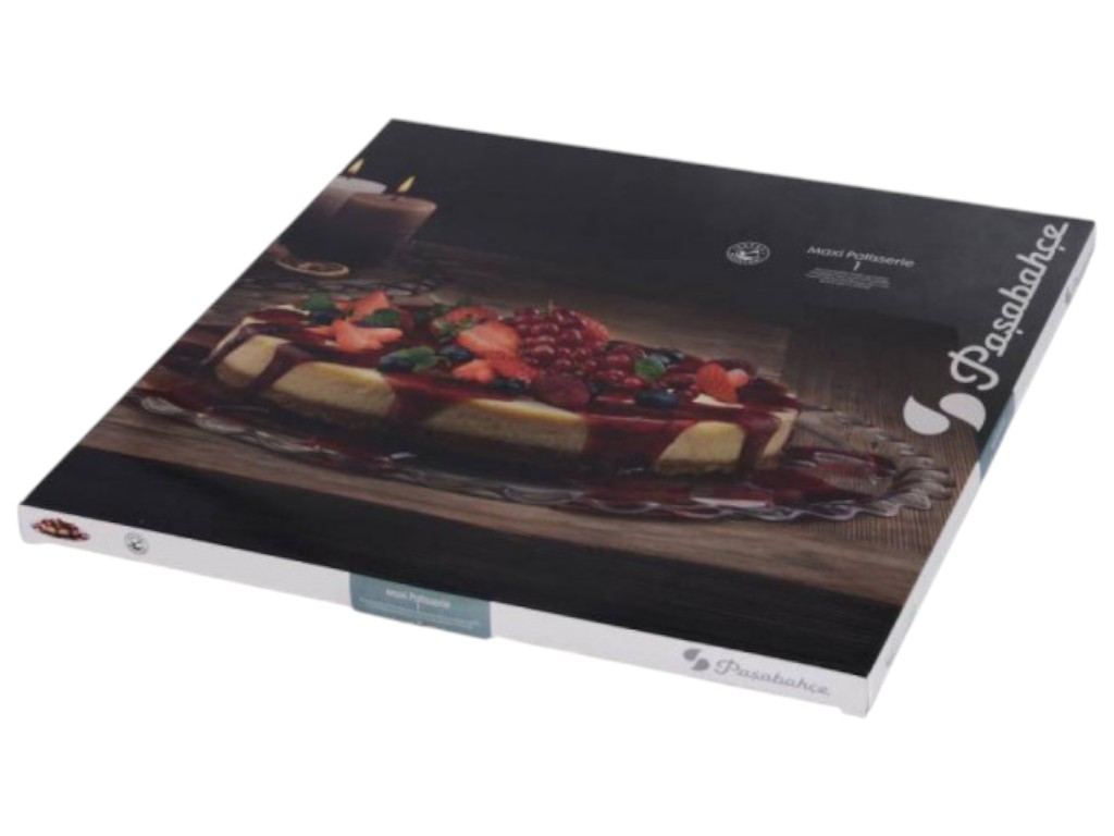 Блюдо-тортівниця Pasabahce Patisserie, скло, 37 см, колір прозорий