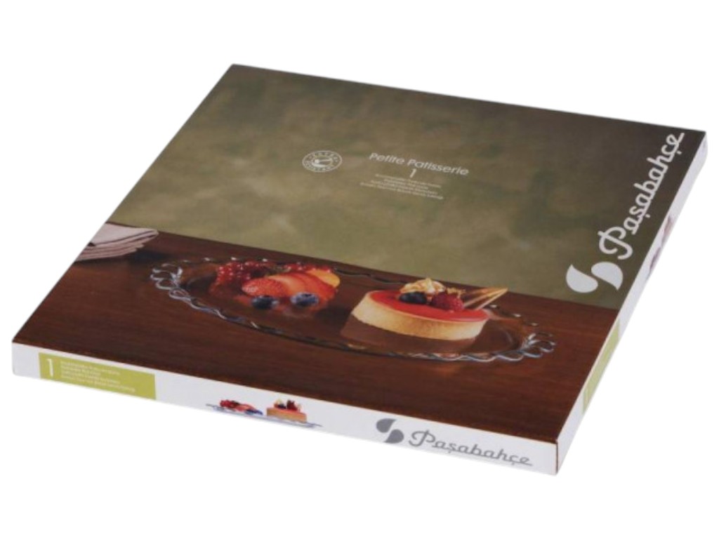 Блюдо-тортовница Pasabahce Patisserie, стекло, 26,4 см, цвет прозрачный