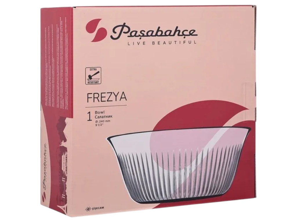 Салатник Pasabahce Frezya, стекло, 2650 мл, цвет прозрачный